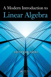 A Modern Introduction to Linear Algebra_cover