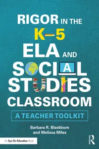 Rigor in the K–5 ELA and Social Studies Classroom_cover