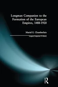 Longman Companion to the Formation of the European Empires, 1488-1920_cover