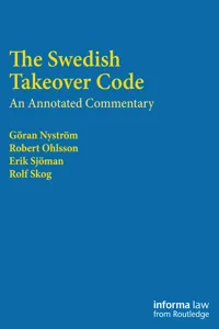 The Swedish Takeover Code_cover