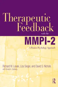 Therapeutic Feedback with the MMPI-2_cover