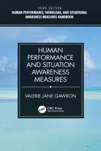 Human Performance and Situation Awareness Measures_cover