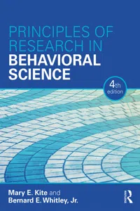 Principles of Research in Behavioral Science_cover