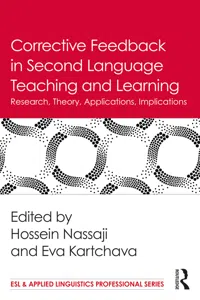 Corrective Feedback in Second Language Teaching and Learning_cover