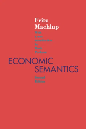 Economic Semantics