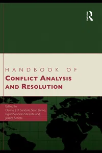 Handbook of Conflict Analysis and Resolution_cover