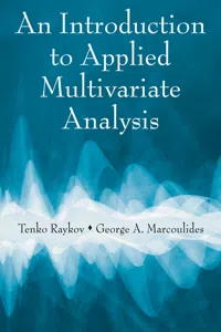 An Introduction to Applied Multivariate Analysis_cover