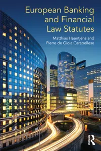 European Banking and Financial Law Statutes_cover