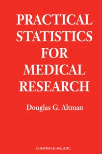 Practical Statistics for Medical Research_cover