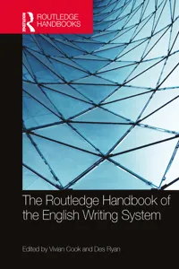 The Routledge Handbook of the English Writing System_cover