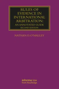 Rules of Evidence in International Arbitration_cover