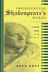 Pronouncing Shakespeare's Words_cover