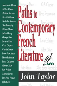 Paths to Contemporary French Literature_cover