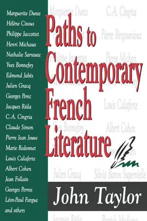 Paths to Contemporary French Literature