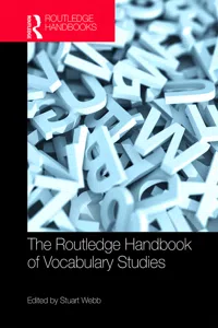 The Routledge Handbook of Vocabulary Studies_cover