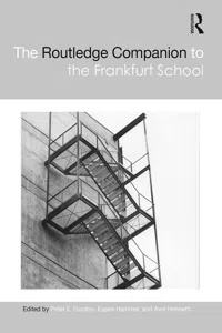 The Routledge Companion to the Frankfurt School_cover