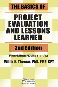 The Basics of Project Evaluation and Lessons Learned_cover