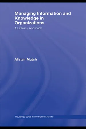 Managing Information and Knowledge in Organizations