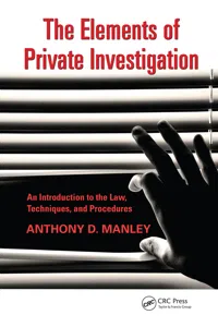 The Elements of Private Investigation_cover