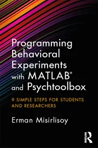 Programming Behavioral Experiments with MATLAB and Psychtoolbox_cover