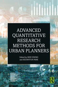 Advanced Quantitative Research Methods for Urban Planners_cover