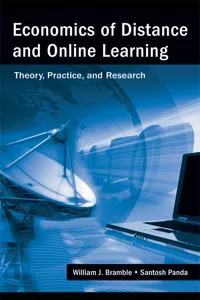 Economics of Distance and Online Learning_cover