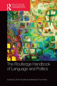 The Routledge Handbook of Language and Politics_cover