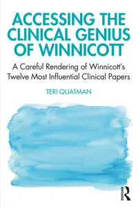 Accessing the Clinical Genius of Winnicott_cover