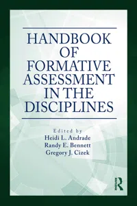 Handbook of Formative Assessment in the Disciplines_cover