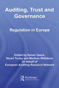 Auditing, Trust and Governance_cover