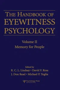 The Handbook of Eyewitness Psychology: Volume II_cover