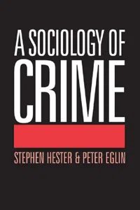 A Sociology of Crime_cover