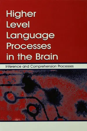 Higher Level Language Processes in the Brain