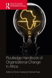 Routledge Handbook of Organizational Change in Africa_cover