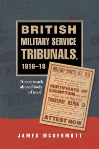 British Military Service Tribunals, 1916–18_cover