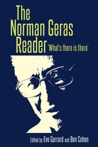 The Norman Geras Reader_cover