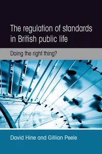 The regulation of standards in British public life_cover