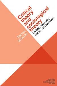 Critical theory and sociological theory_cover