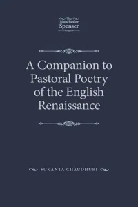 A Companion to Pastoral Poetry of the English Renaissance_cover