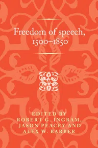 Freedom of speech, 1500–1850_cover