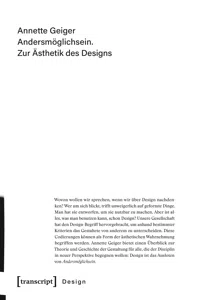 Andersmöglichsein. Zur Ästhetik des Designs_cover