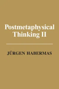 Postmetaphysical Thinking II_cover