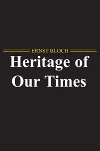 The Heritage of Our Times_cover