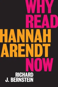 Why Read Hannah Arendt Now?_cover