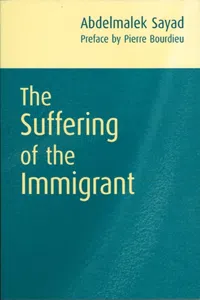 The Suffering of the Immigrant_cover