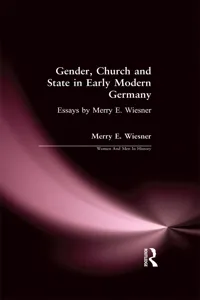 Gender, Church and State in Early Modern Germany_cover