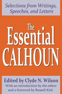 The Essential Calhoun_cover