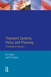 Transport Systems, Policy and Planning_cover