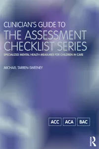 Clinician's Guide to the Assessment Checklist Series_cover