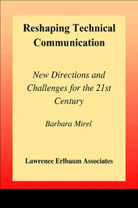 Reshaping Technical Communication_cover